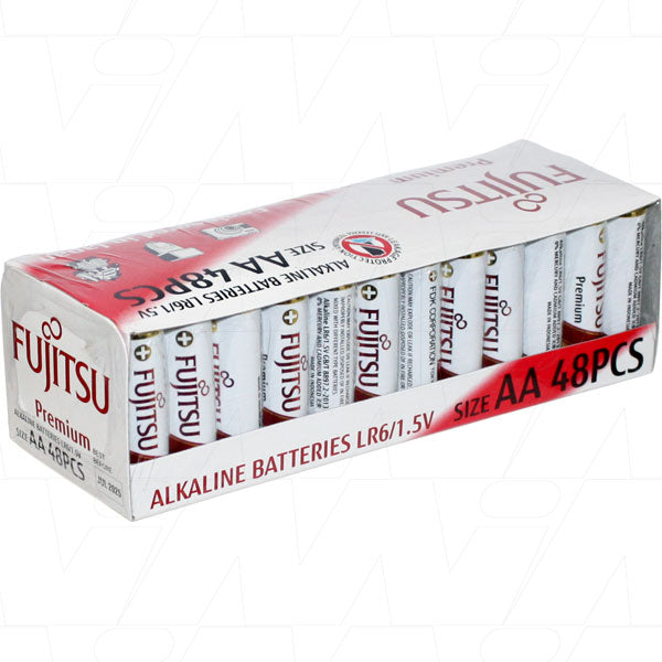 Fujitsu LR6 AA size alkaline battery Bulk Pack (48 pack)