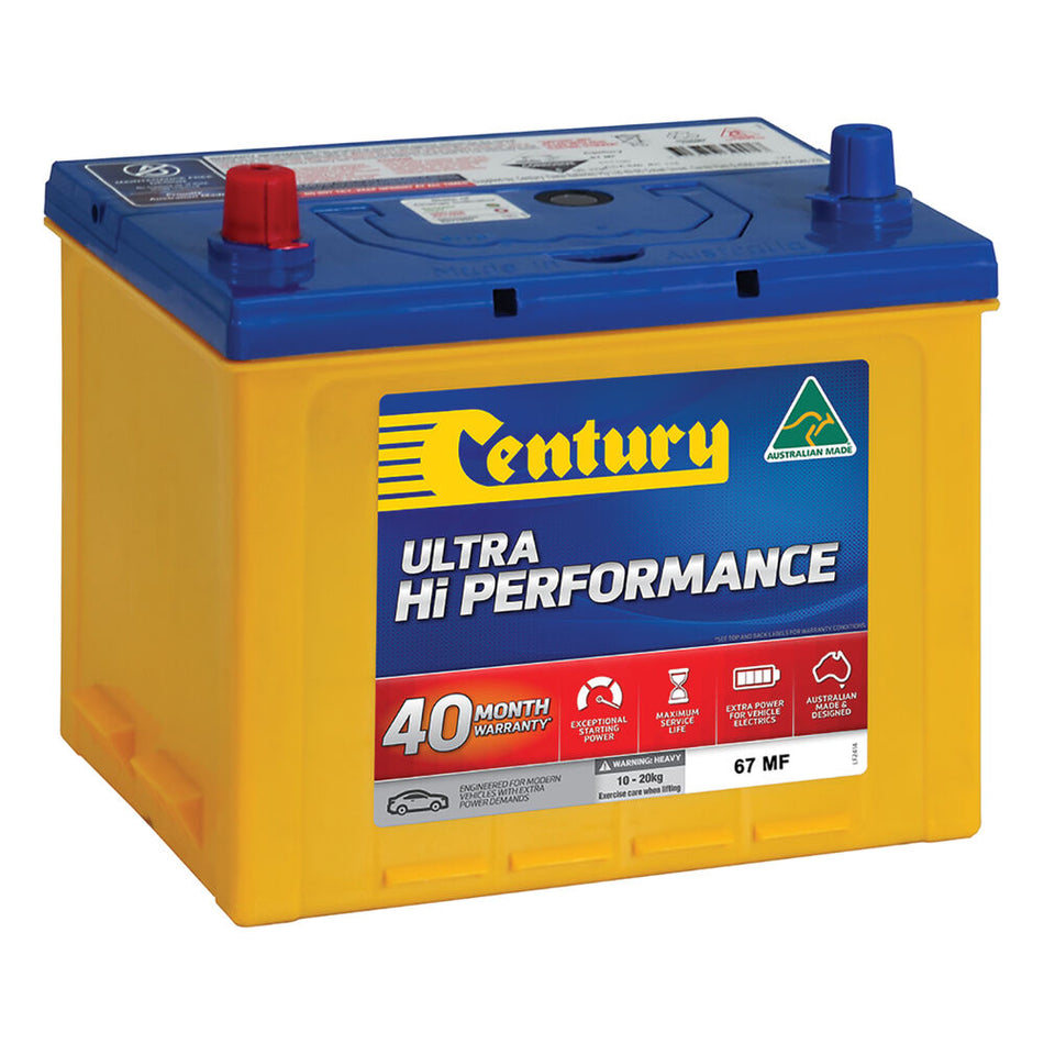 Century Ultra Hi Performance Car Battery 67 MF