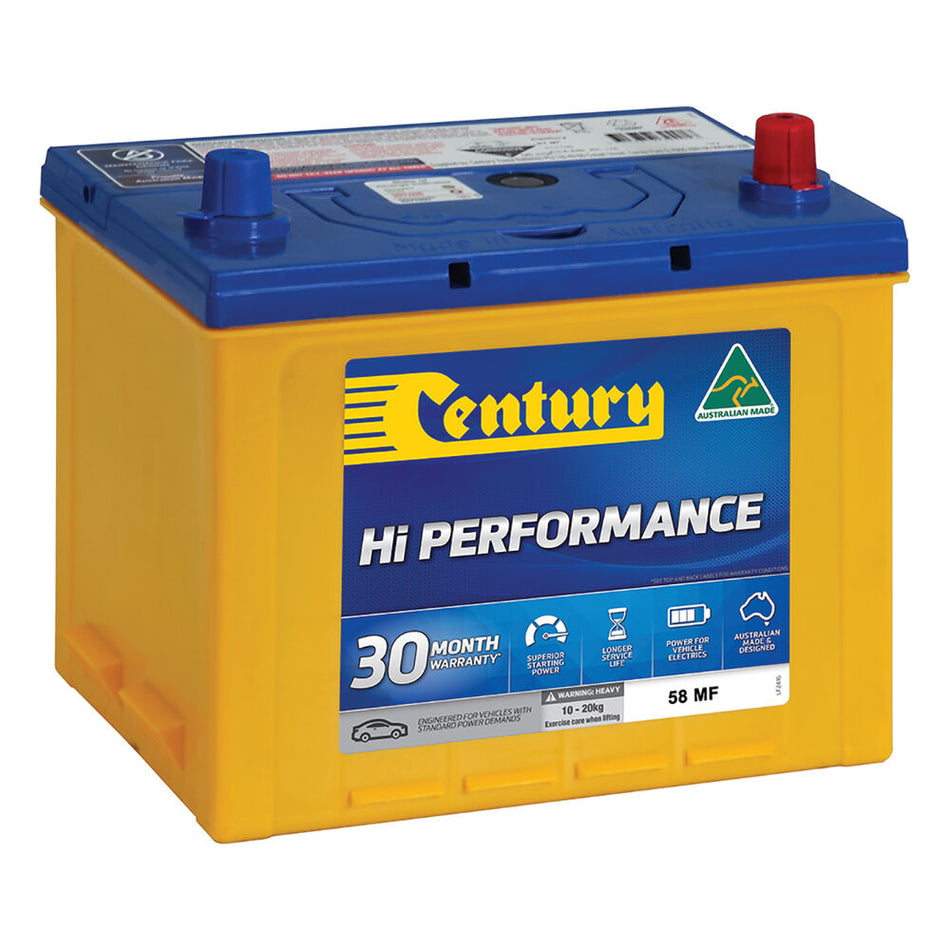 Century Hi Performance Car Battery 58 MF