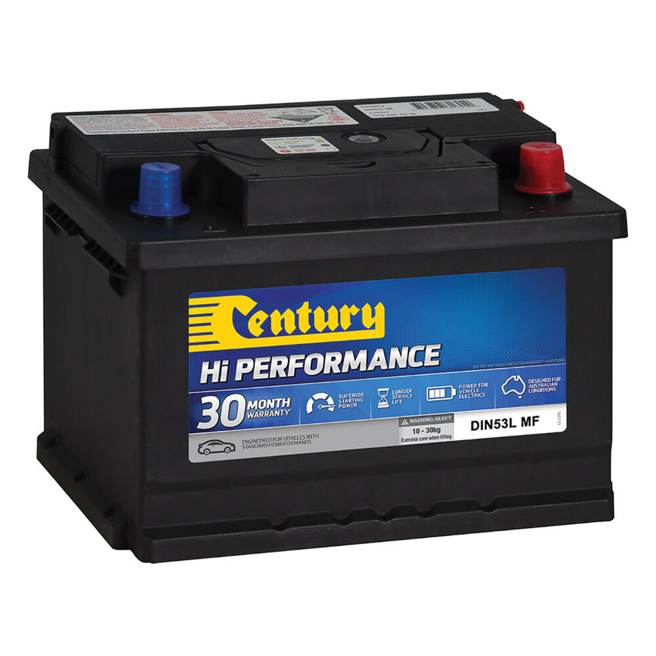 Century Hi Performance Car Battery DIN53L MF